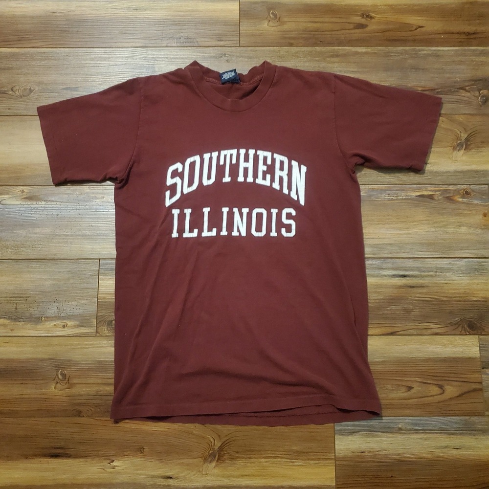Vintage JanSport Southern‎ Illinois T-Shirt Mens Medium Maroon USA Made